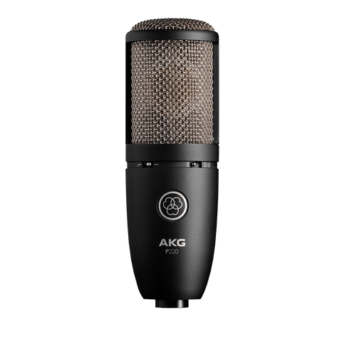 AKG P220 micrófono condensador 3101H00420 vista frontal oficial