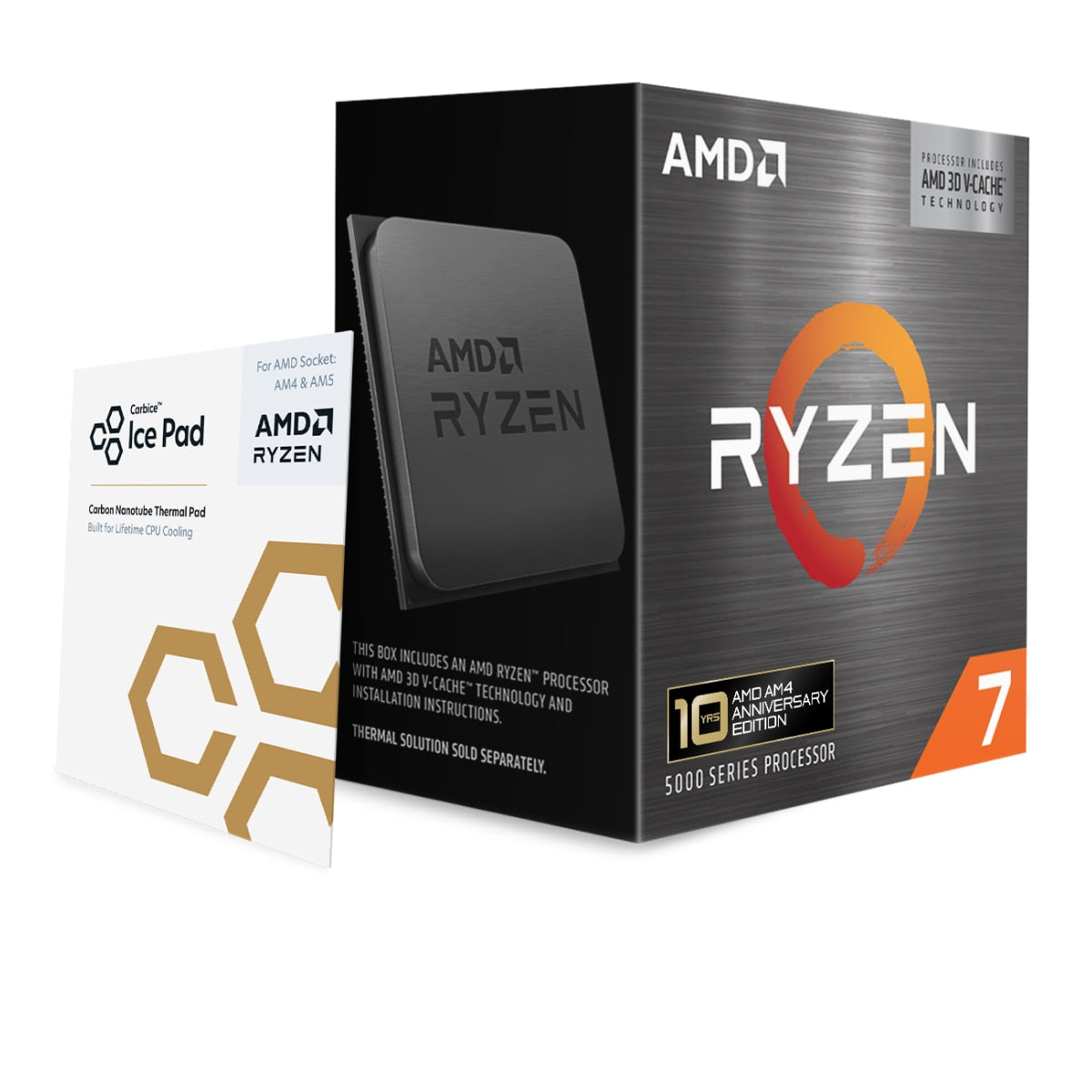 Procesador AMD Ryzen 7 5800X3D 100-100000651POF vista comercial