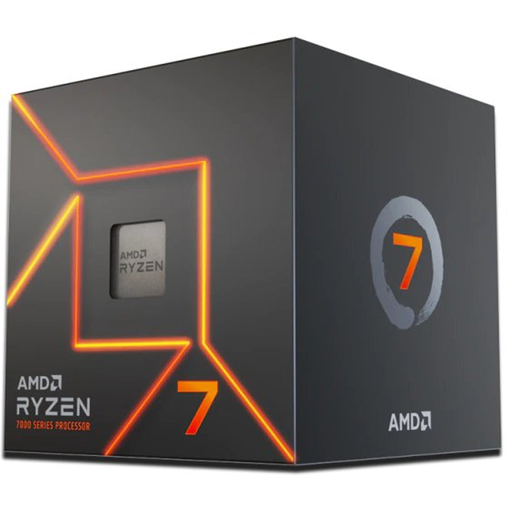 AMD Ryzen 7 7700 100-100000592SBX procesador AM5 caja retail vista frontal