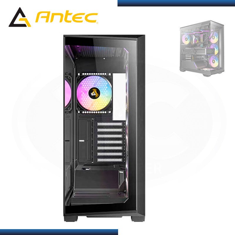 Gabinete Antec Constellation C3 Argb, Midi - Tower, Atx/Micro - Atx/Mini - Itx, Usb 2.0/3.0, Sin Fuente, 4 Ventiladores Instalados, Negro de Antec | first_variant_option_1 — Envío inmediato