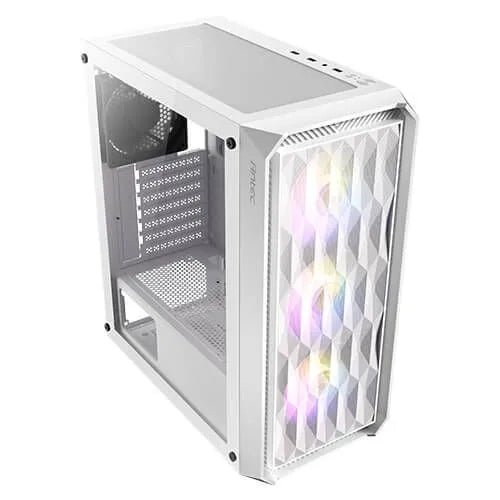 Gabinete Antec Nx292 Con Ventana, Midi-Tower, Atx/E-Atx/Itx/Micro-Atx, Usb 2.0/3.0, Sin Fuente, 4 Ventiladores Instalados (3X Rgb), Blanco - SMART BUSINESS