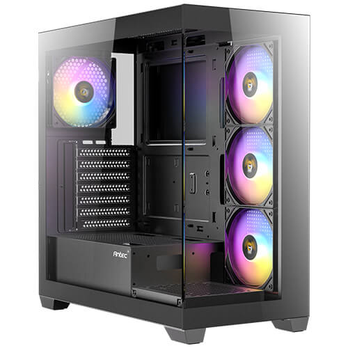 Gabinete Gamer - Antec CX300 ARGB Mid Tower - ATX / Micro - ATX / ITX - 4x Ventiladores 120mm ARGB - Cristal Templado 270° - NEGRO de Antec | first_variant_option_1 — Envío inmediato