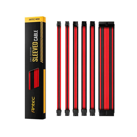 Sleeved Extension Kit Antec Psuscb30 - 201 - Red/Black 0 - 761345 - 99943 - 4 de Antec | first_variant_option_1 — Envío inmediato