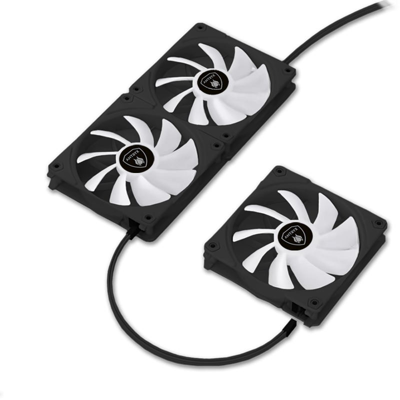 ANTRYX LYNK FAN LF120 ARGB NEGRO MODULAR 3 EN 1 COOLER PARA CASE 120MM + CONTROLADOR (PN:AAK-LF120KX3C) - SMART BUSINESS