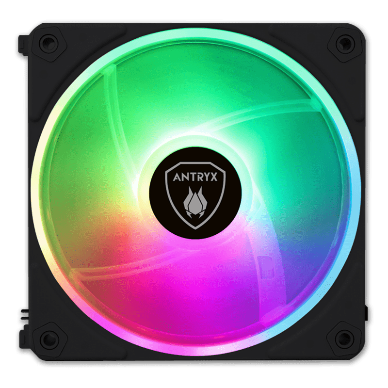 ANTRYX LYNK FAN LF120 ARGB NEGRO MODULAR 3 EN 1 COOLER PARA CASE 120MM + CONTROLADOR (PN:AAK-LF120KX3C) - SMART BUSINESS