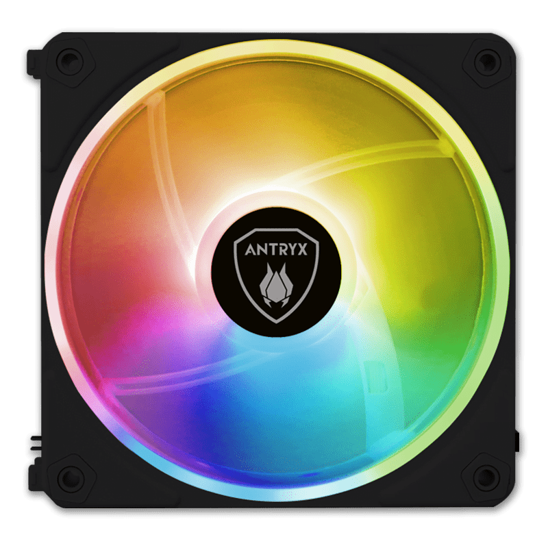 ANTRYX LYNK FAN LF120 ARGB NEGRO MODULAR 3 EN 1 COOLER PARA CASE 120MM + CONTROLADOR (PN:AAK-LF120KX3C) - SMART BUSINESS