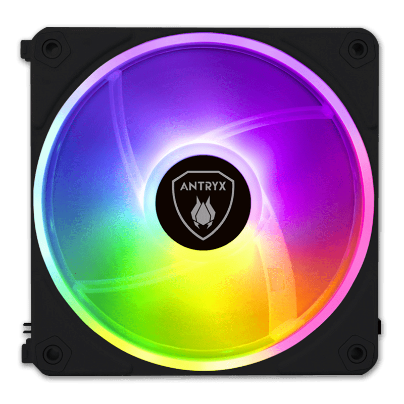 ANTRYX LYNK FAN LF120 ARGB NEGRO MODULAR 3 EN 1 COOLER PARA CASE 120MM + CONTROLADOR (PN:AAK-LF120KX3C) - SMART BUSINESS