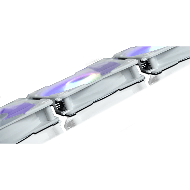 COOLER PARA CASE + MODULO DE CONTROL ANTRYX LINK FAN LF120 WHITE, 120 X3, MODULAR, C/CONTROL(AAK-LF120WX3C) - SMART BUSINESS