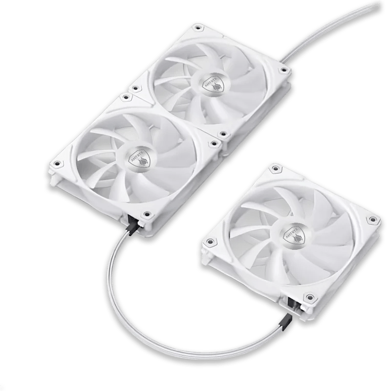 COOLER PARA CASE + MODULO DE CONTROL ANTRYX LINK FAN LF120 WHITE, 120 X3, MODULAR, C/CONTROL(AAK-LF120WX3C) - SMART BUSINESS