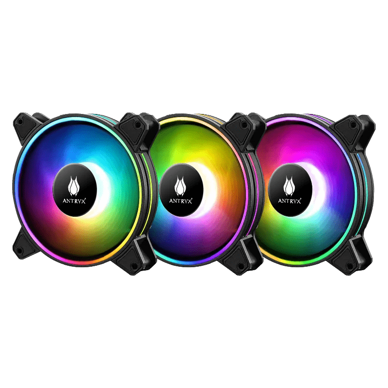 KIT ARGB ANTRYX SPECTRUM 310 NEGRO, 120MM X 3, C/ CONTROLADOR (P.N.: AAK-SP310) - SMART BUSINESS