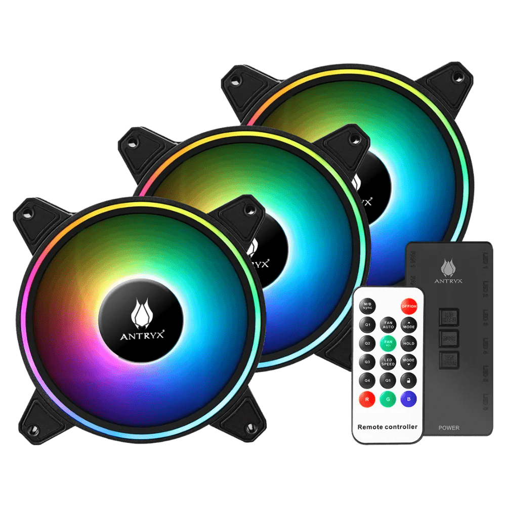KIT ARGB ANTRYX SPECTRUM 310 NEGRO, 120MM X 3, C/ CONTROLADOR (P.N.: AAK-SP310) - SMART BUSINESS