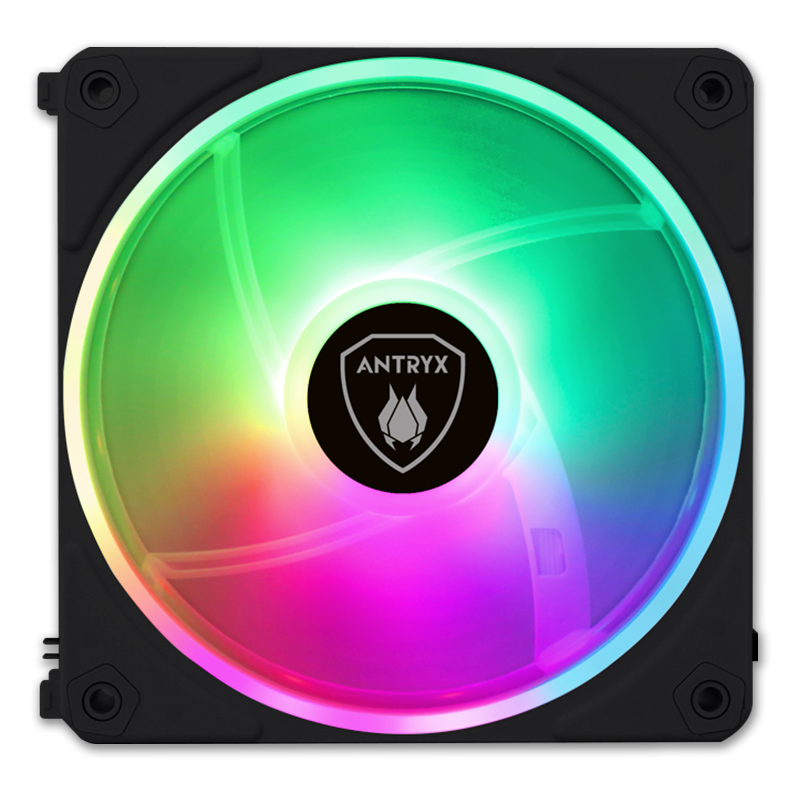 ANTRYX LYNK FAN LF120 ARGB NEGRO MODULAR 3 EN 1 COOLER PARA CASE 120MM + CONTROLADOR (PN:AAK-LF120KX3C) - SMART BUSINESS