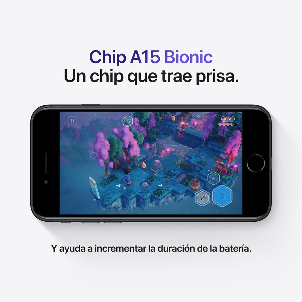 APPLE IPHONE SE 64 GB 5G – A15 BIONIC, PANTALLA 4,7″ RETINA HD, CÁMARA 12 MP – COLOR MEDIANOCHE (DUAL - SIM, LIBRE) MMXF3LZ/A - SMART BUSINESS