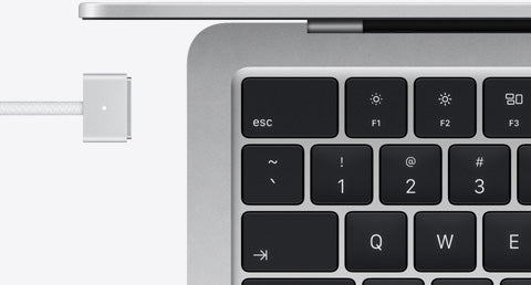 Apple MacBook Air M5 MDH74E/A Plata - MagSafe y puertos