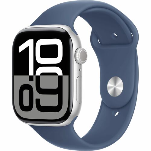APPLE WATCH SERIES 10 – 42 MM ALUMINIO PLATA CON CORREA MEZCLILLA, PANTALLA ALWAYS - ON ULTRA - BRILLANTE Y SENSOR ECG MWWA3AM/A - SMART BUSINESS