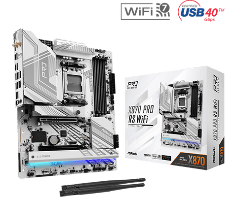 Motherboard ASROCK X870 Pro RS WiFi, Chipset AMD X870, Socket AMD AM5, mATX - SMART BUSINESS