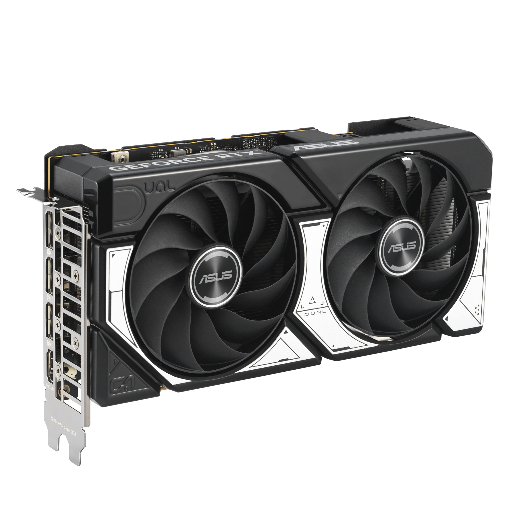 ASUS Dual GeForce RTX 5060 DUAL-RTX5060-8G vista diagonal
