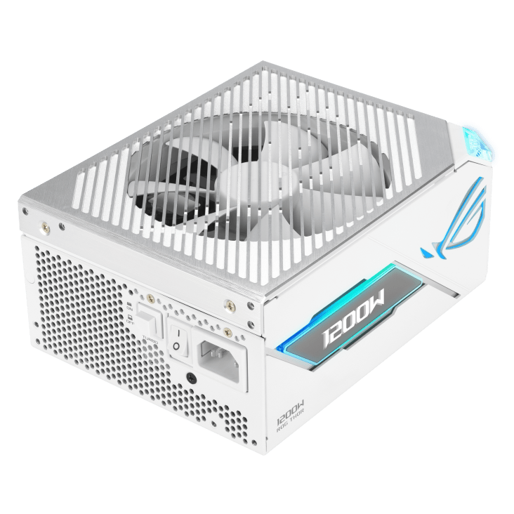 Asus ROG-THOR-1200P3-WHITE-GAMING fuente de poder vista principal