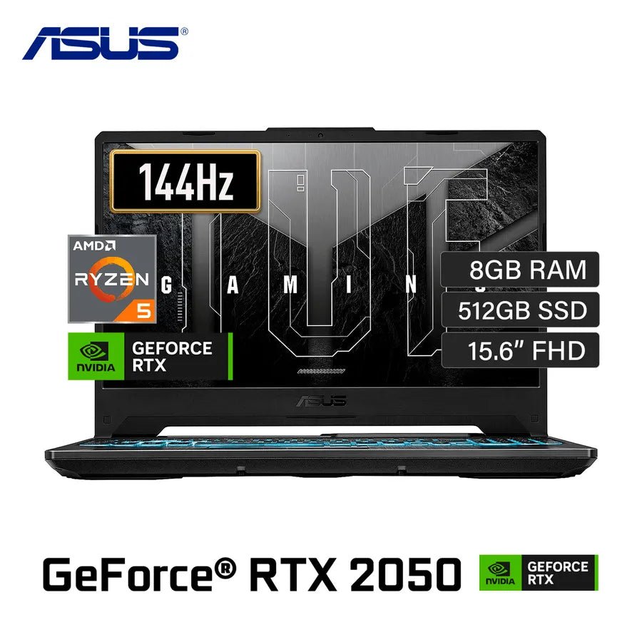 Laptop Asus Ryzen 5-7535Hs Tuf Gaming A15 Fa506Nf-Hn004 (90Nr0Je7-M007F0) Pantalla 15.6" Fhd 144Hz | Ram 8Gb | Ssd 512Gb | Rtx 2050 4Gb | Windows Free - SMART BUSINESS