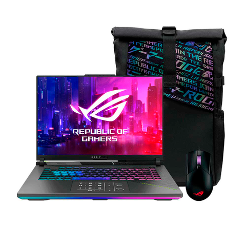 Laptop Gamer ASUS ROG Strix G16 G614PM - 16" FHD+ 165Hz - AMD Ryzen 9 8940HX - NVIDIA RTX 5060 8GB GDDR7 - 16GB RAM DDR5 - 512GB SSD - Wi-Fi 6E - G614PM-RV221W de Asus | first_variant_option_1 — Envío inmediato