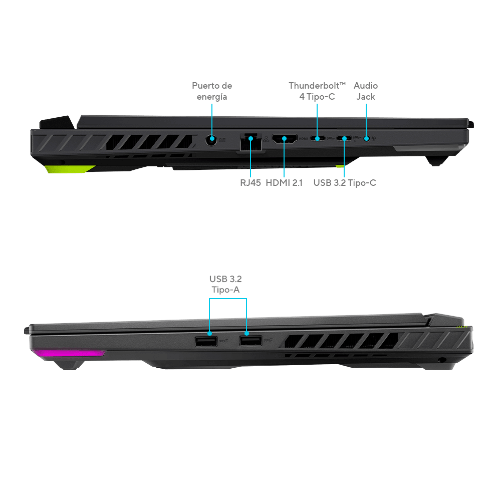 Laptop Gamer ASUS ROG Strix G16 G614PM - 16" FHD+ 165Hz - AMD Ryzen 9 8940HX - NVIDIA RTX 5060 8GB GDDR7 - 16GB RAM DDR5 - 512GB SSD - Wi-Fi 6E - G614PM-RV221W de Asus | first_variant_option_1 — Envío inmediato