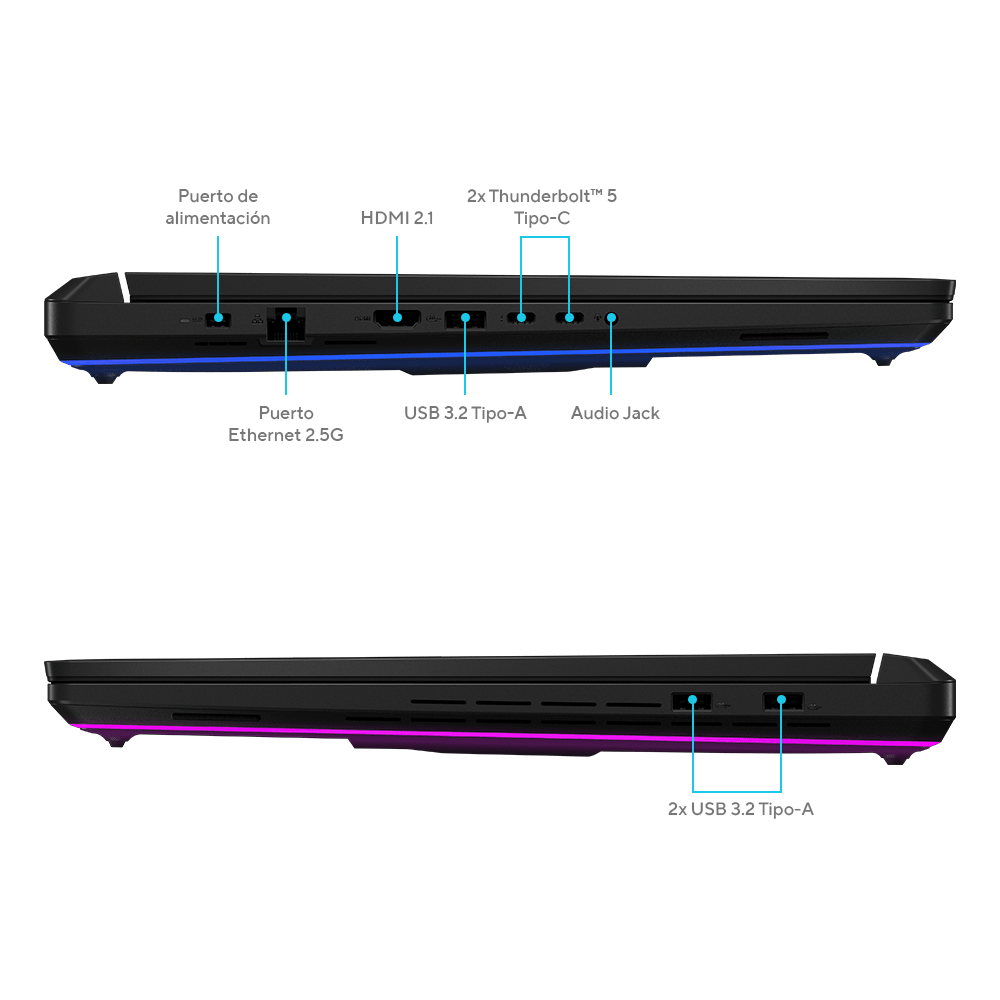 Laptop Gamer ASUS ROG Strix SCAR 18 (2025) G835LX - 18" Mini LED 2.5K 240Hz - Intel Core Ultra 9 275HX - NVIDIA RTX 5090 24GB - 64GB RAM - 2TB SSD - G835LX-SA119W de Asus | first_variant_option_1 — Envío inmediato
