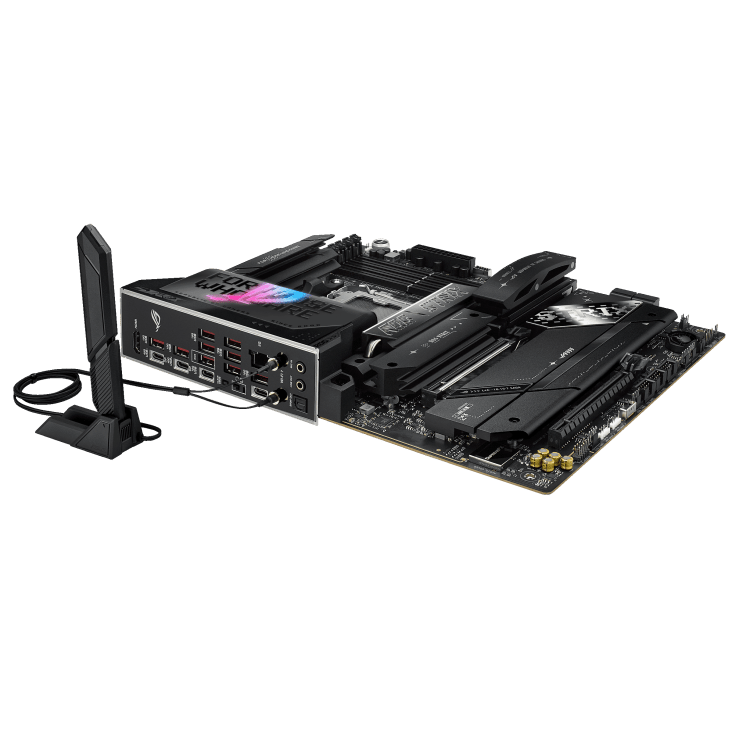 Motherboard ASUS ROG STRIX X870E - E GAMING WIFI - Chipset AMD X870E - Socket AM5 - Soporta AMD Ryzen 9000/8000/7000 - 4x DDR5 (192GB) - 5x M.2 PCIe - Wi - Fi 7 - Realtek 5Gb Ethernet - Doble USB4 - Formato ATX - ROG STRIX X870E - E GAMING WIFI de Asus | first_variant_option_1 — Envío inmediato