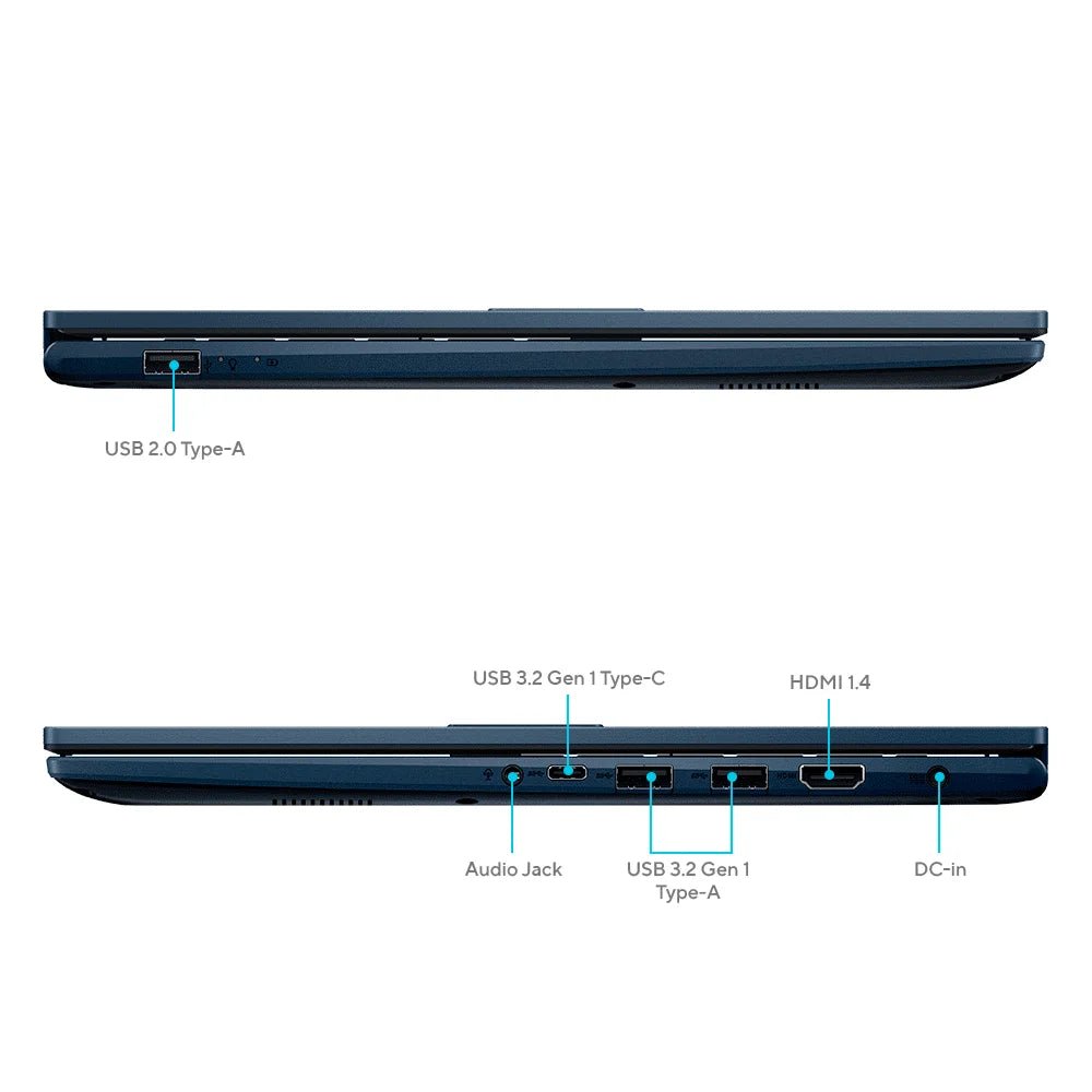 Notebook ASUS Vivobook 15 X1504VA-BQ5699 90NB13Y1-M03NU0 perfiles y puertos