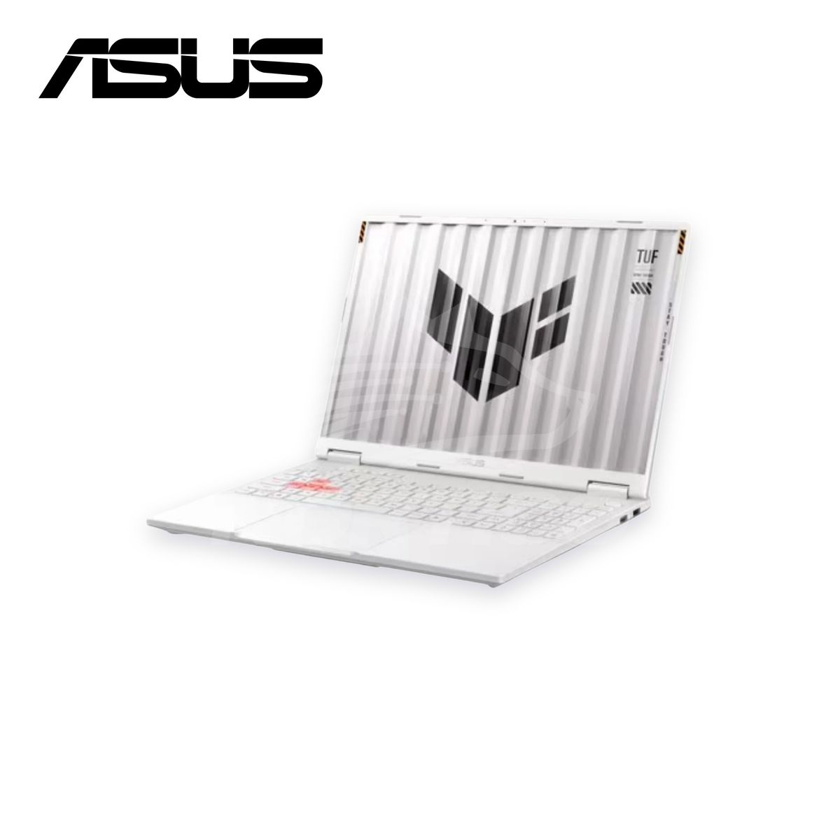 ASUS TUF Gaming A16 FA608UMI-TU255 90NR0KV6-M00J90 Moonlight White, vista frontal en tres cuartos