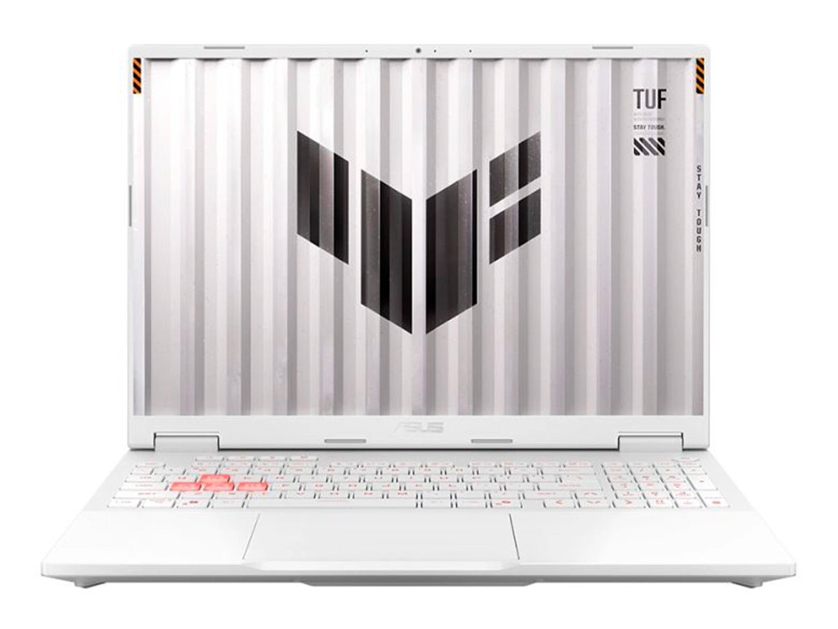 ASUS TUF Gaming A16 FA608UMI-TU255 90NR0KV6-M00J90 Moonlight White, vista frontal abierta