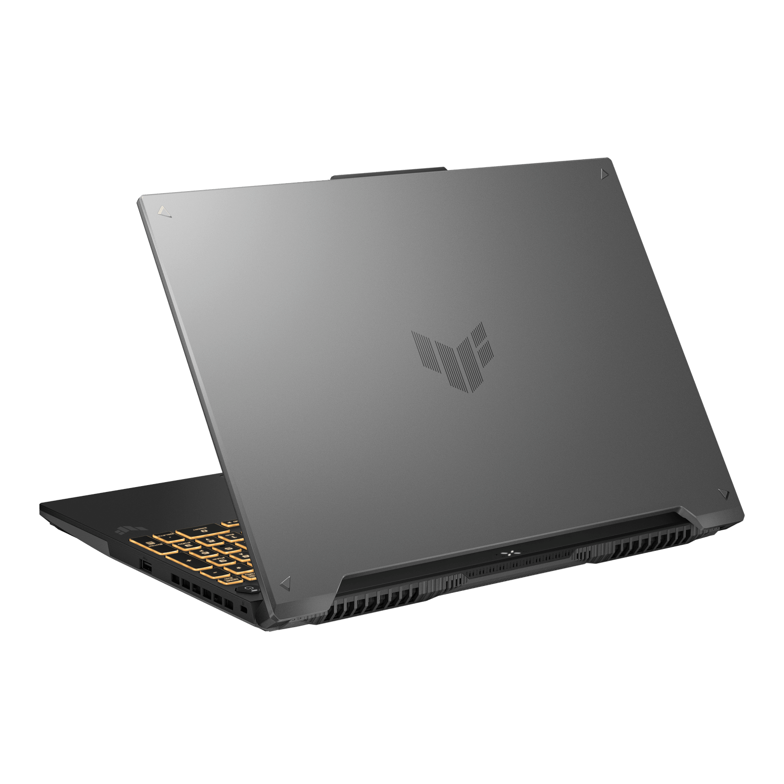 Notebook ASUS TUF Gaming F16 FX607VJR-TU302W 90NR0MZ6-M00J70 vista posterior derecha del chasis Mecha Gray