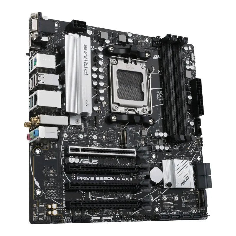 Placa Base ASUS Micro-ATX PRIME B650M-A AX II, S-AM5, AMD B650, HDMI, Soporta 128GB DDR5 para Procesadores AMD Ryzen 7000 - SMART BUSINESS
