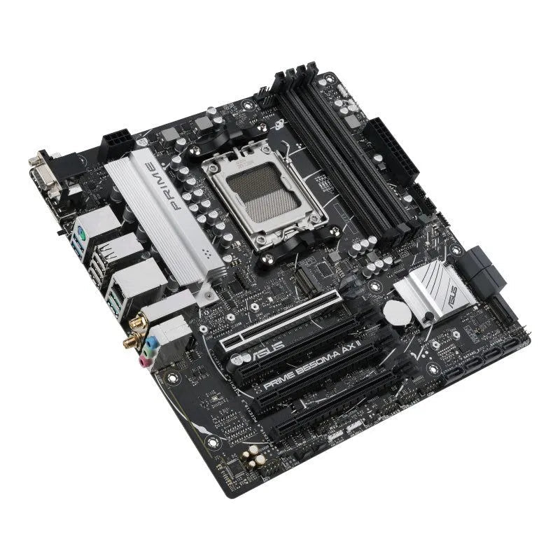 Placa Base ASUS Micro-ATX PRIME B650M-A AX II, S-AM5, AMD B650, HDMI, Soporta 128GB DDR5 para Procesadores AMD Ryzen 7000 - SMART BUSINESS