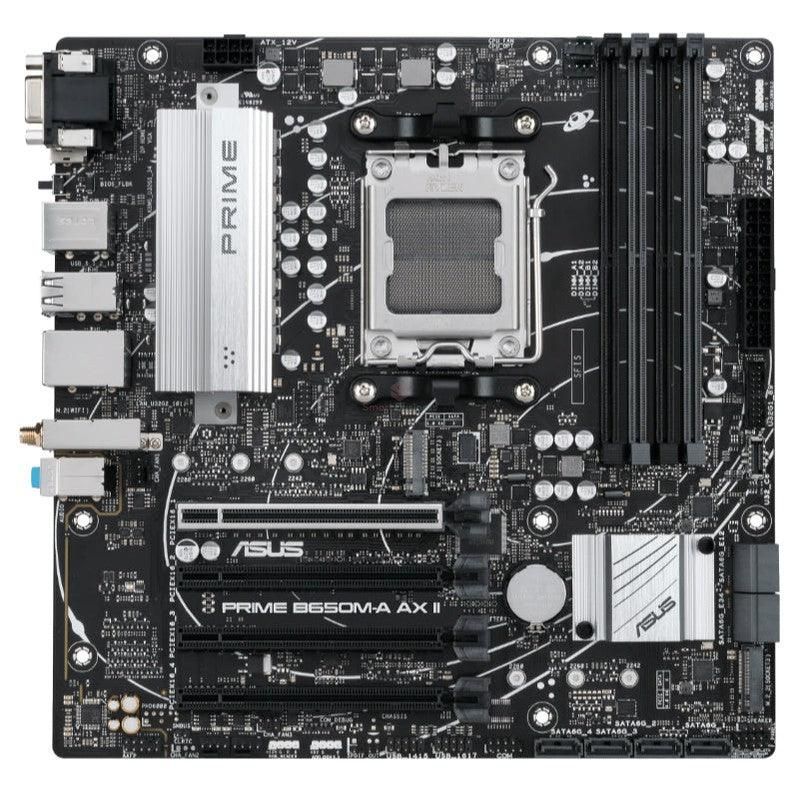 Placa Base ASUS Micro-ATX PRIME B650M-A AX II, S-AM5, AMD B650, HDMI, Soporta 128GB DDR5 para Procesadores AMD Ryzen 7000 - SMART BUSINESS