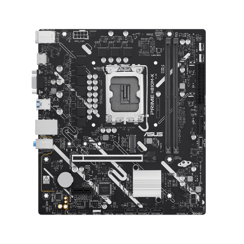 Placa madre ASUS PRIME H810M-K LGA1851 DDR5 vista frontal