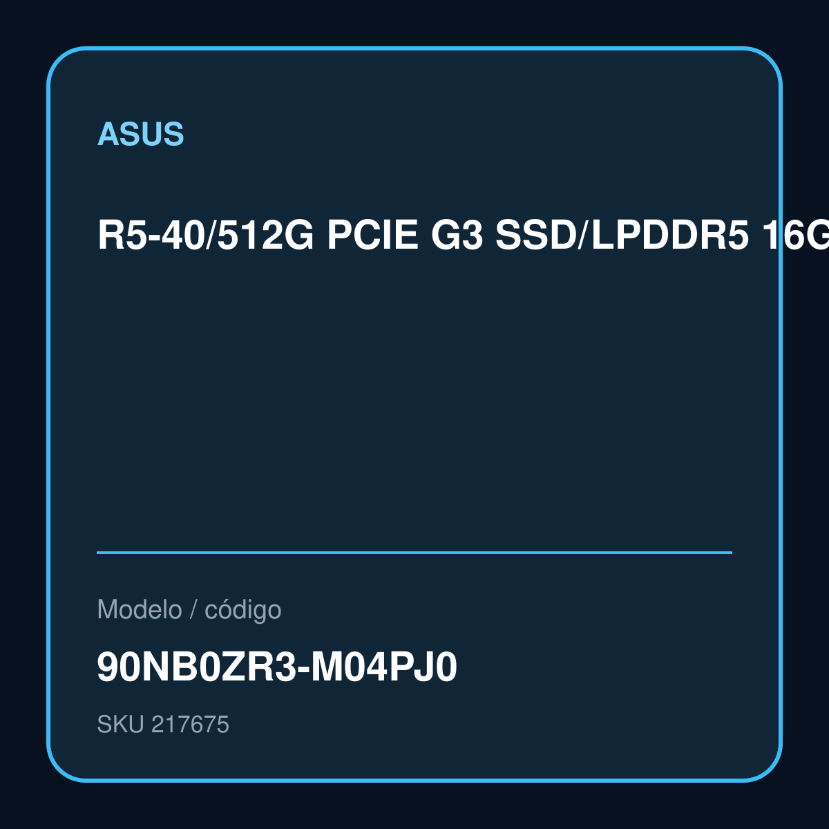 Notebook ASUS Vivobook Go 15 E1504FA-BQ2937 Green Grey vista oficial