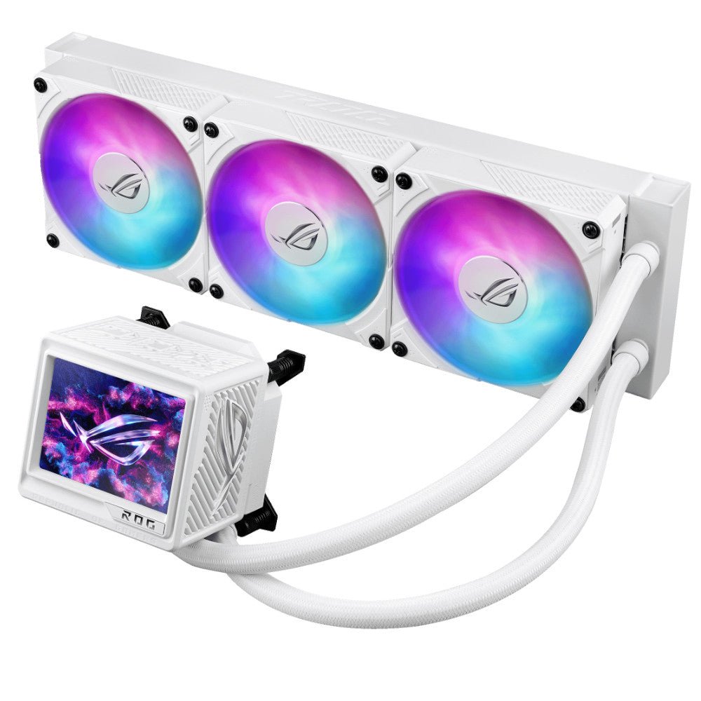Refrigeración ASUS ROG Ryujin III 360 ARGB Extreme White vista del sistema