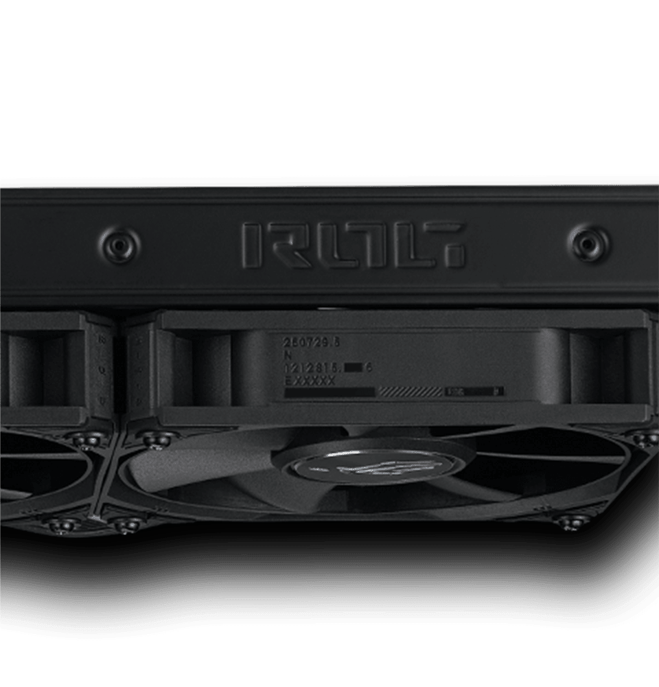 ASUS ROG Strix LC III 360 ARGB LCD 90RC00W1-M0AAY0 radiador y ventiladores vista oficial