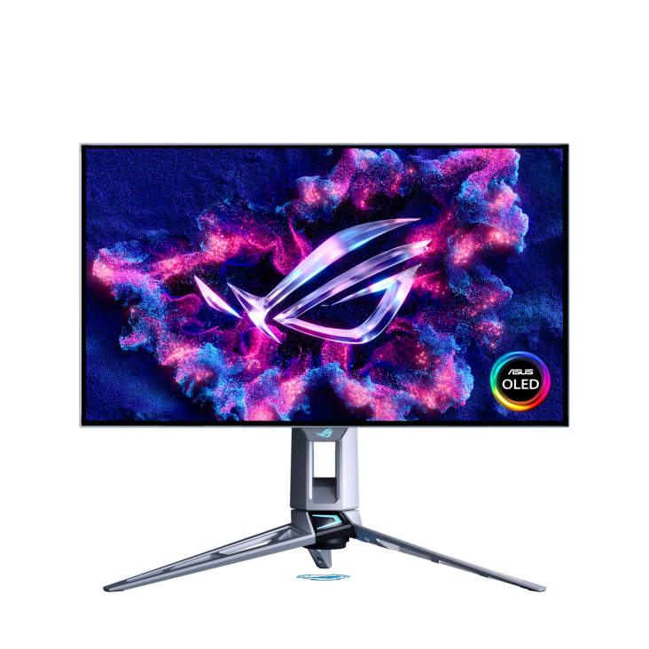 ASUS ROG Swift OLED PG27AQWP-W monitor gaming vista frontal oficial