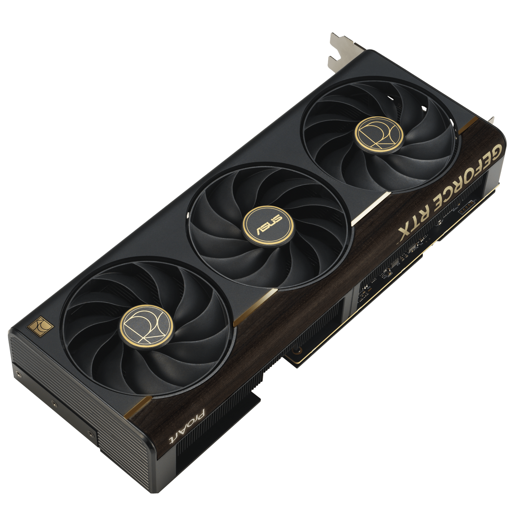 ASUS ProArt GeForce RTX 5080 OC PROART-RTX5080-O16G vista diagonal