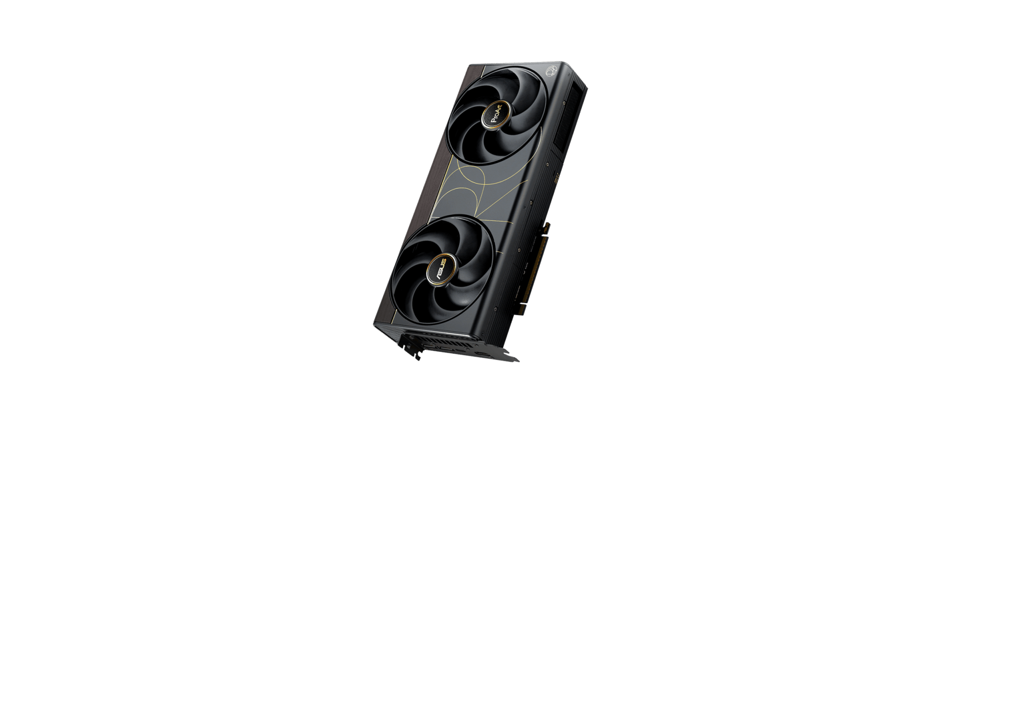 ASUS ProArt GeForce RTX 5090 OC PROART-RTX5090-O32G vista diagonal frontal