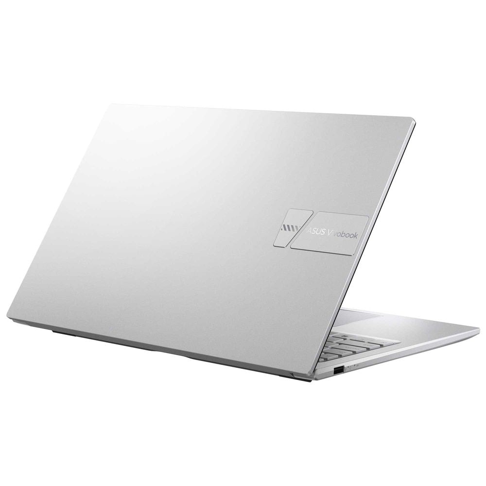 ASUS Vivobook 15 X1504VA-BQ4451W Cool Silver, vista posterior en tres cuartos
