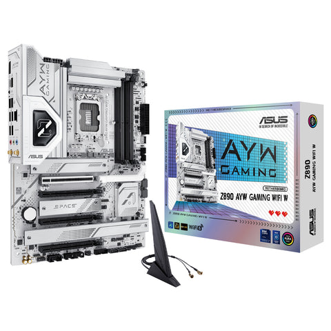 Placa madre ASUS Z890 AYW Gaming WiFi W vista superior