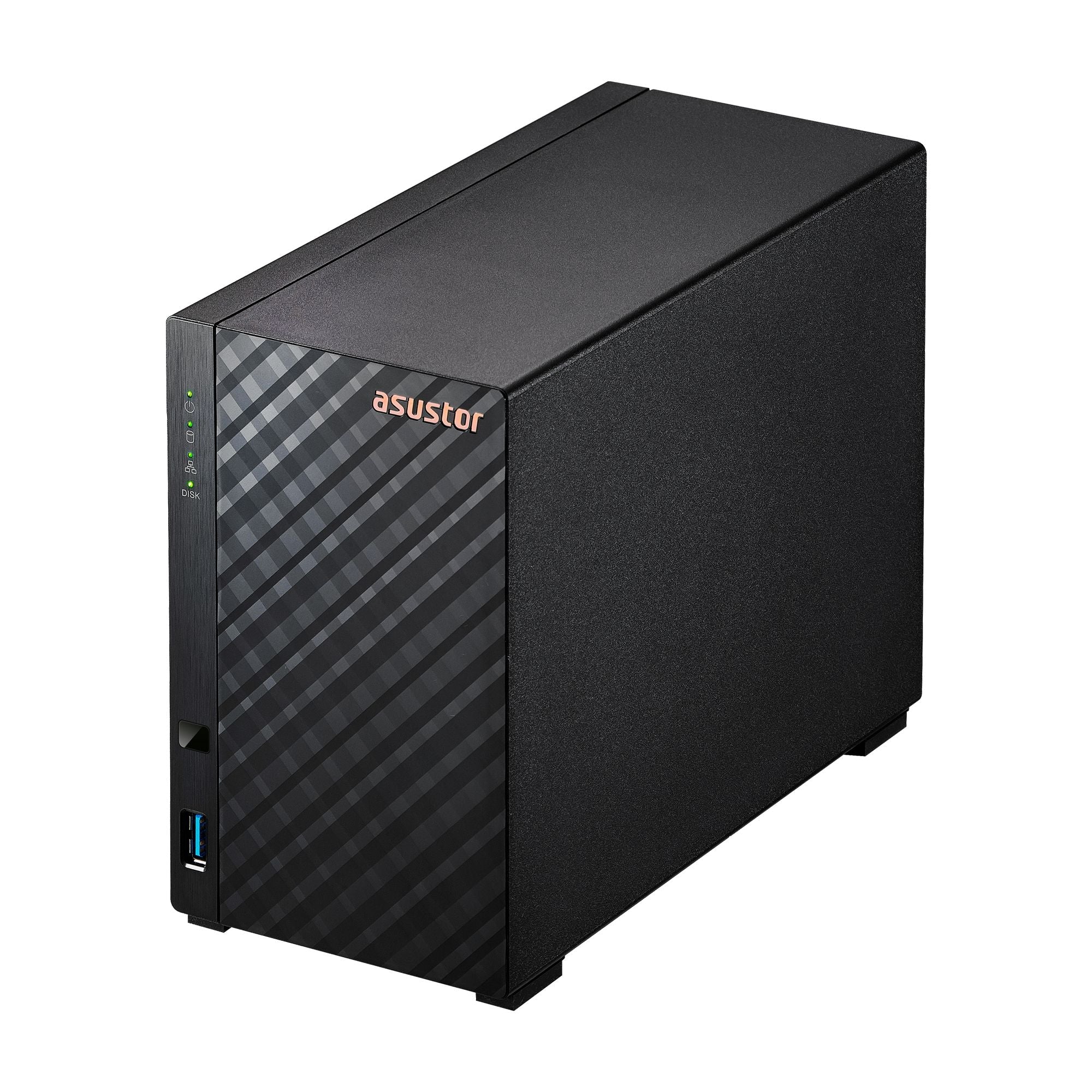 NAS ASUSTOR AS1202T — vista lateral derecha — sin discos