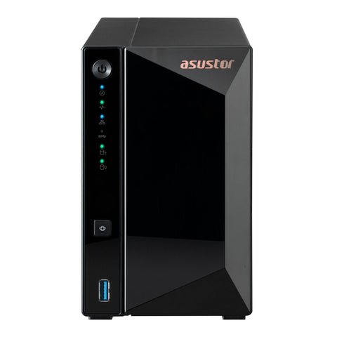 NAS ASUSTOR AS3302T V2 — vista frontal — sin discos