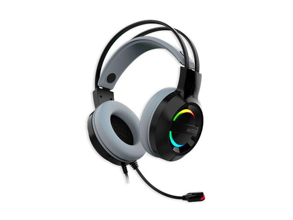 Audífono Gamer Antryx Iris - K 7.1 Virtual USB con Micrófono – Sonido Envolvente, Iluminación LED, Diseño Cómodo y Color Gris (Modelo AGH - 7100KGY) AGH-7100KGY - SMART BUSINESS