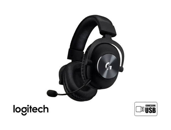 AURICULAR GAMER LOGITECH PRO X, MICROFONO, USB, CONTROL VOLUMEN, ALMOHADILLAS SUAVES, NEGRO (981 - 000817) 981-000817 - SMART BUSINESS