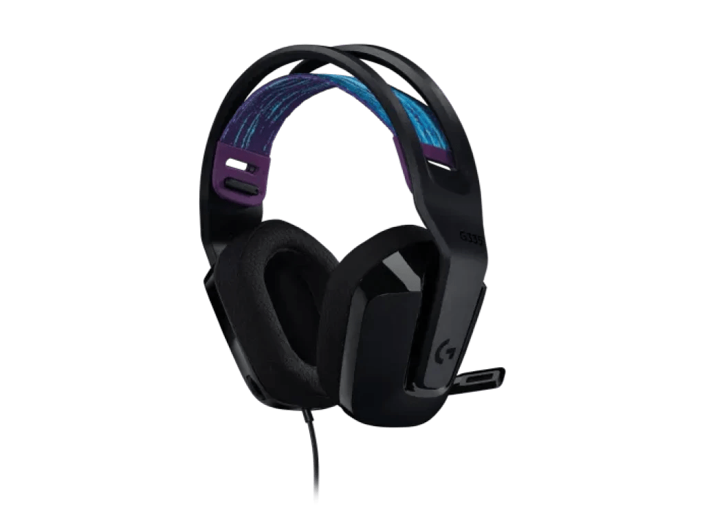 AURICULAR GAMING LOGITECH G335 CON MICROFONO ENTRADA MINI - PHONE(3.55MM) CONTROL VOLUMEN ALMOHADILLAS SUAVES COLOR NEGRO 981-000977 - SMART BUSINESS