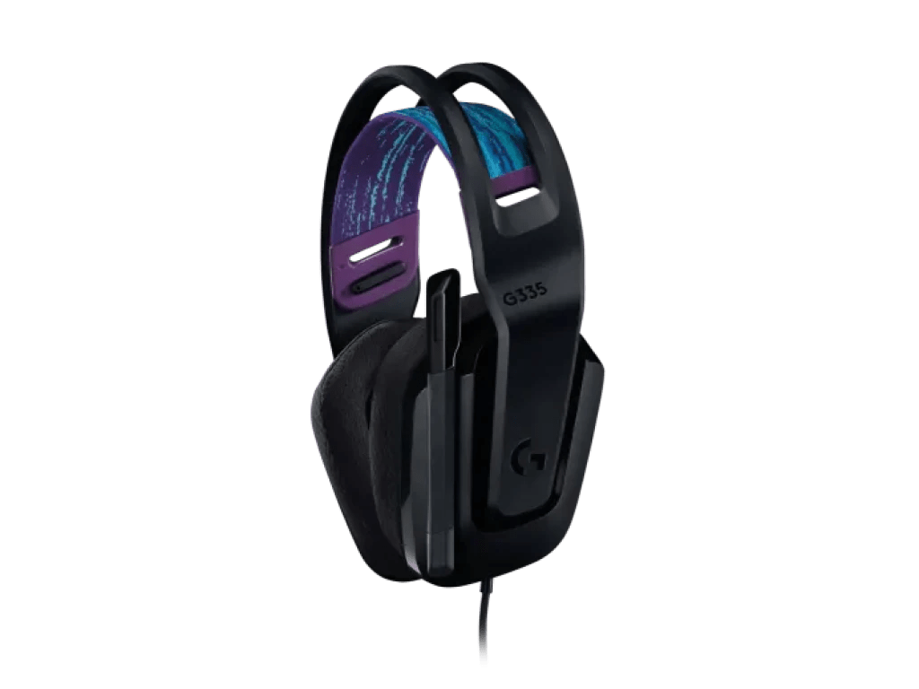 AURICULAR GAMING LOGITECH G335 CON MICROFONO ENTRADA MINI - PHONE(3.55MM) CONTROL VOLUMEN ALMOHADILLAS SUAVES COLOR NEGRO 981-000977 - SMART BUSINESS
