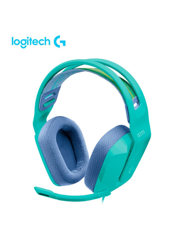 AURICULAR LOGITECH G335 GAMING, CON MICROFONO, CONEXION JACK 3.5MM, CONTROL DE VOLUMEN, ALMOHADILLAS SUAVES, COLOR MENTA (981-001023) - SMART BUSINESS
